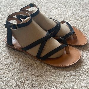 BP Black Strappy Sandals